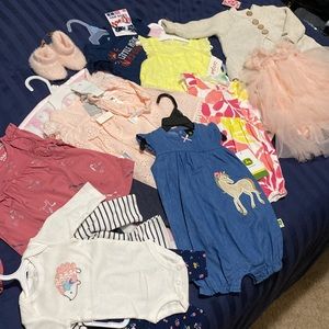 HUGE Baby Girl clothing bundle! All brand new!, Sizes NB-9months